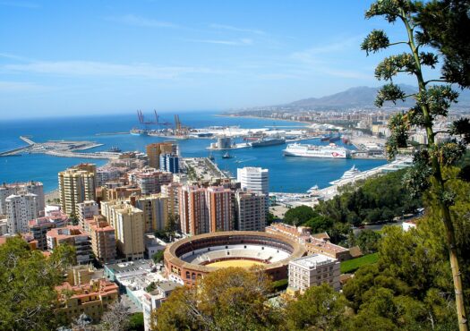 Malaga vistas desde el Parador de Gibralfaro 01