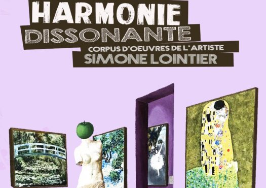 Affiche pour l'exposition Harmonie dissonante de Simone Lointier