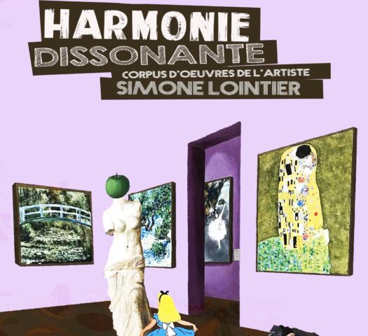 Affiche pour l'exposition Harmonie dissonante de Simone Lointier